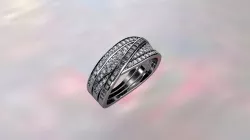 pink and diamonds ring