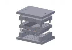 plastik chair mold up and down (reverse guided mold)