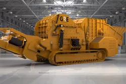 PORTABLE METAL SHREDDER ON TRACS
