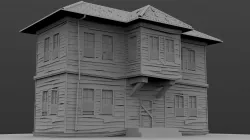 Realistic Old House 3D model