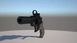 Revolver - Sci Fi Gun  3D model