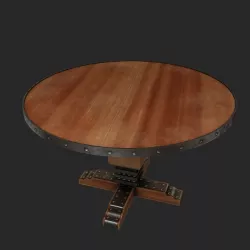 round table 3D model