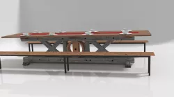 Rustic Modern Table 3D model