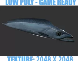 Sea Eel Low-poly  3D model