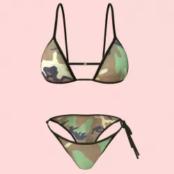 Sexy Army Bikini P01 Low-poly  3D model