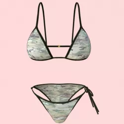 Sexy Army Bikini P02 Low-poly  3D model