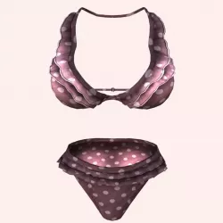 Sexy Pink Bikini  Low-poly  3D model