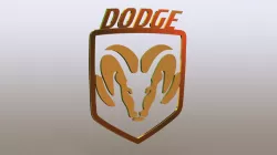 Simple DODGE logo car