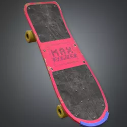 Skateboard Retro 80s Low-poly  3D model