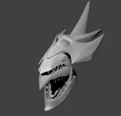 Slifer Sky Dragon Head 3D model