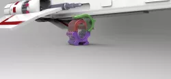 Space station stationary rail clasp