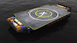 SpaceX Drone Barge Low-poly  3D model