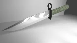 Special Forces Knife Low-poly  3D model