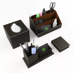 Stationery set on the Desk 3D model