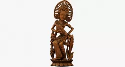 Statue Indonesia Low-poly  3D model