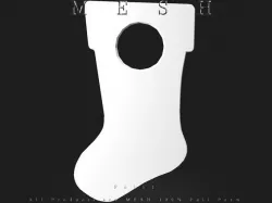 Stocking Door Hanger Low-poly  3D model
