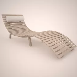 Sunbed 3d Model 3D model