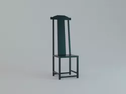 Tall Chair Modern Design Low-poly  3D model