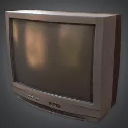 Television 01 Retro 80s Low-poly  3D model