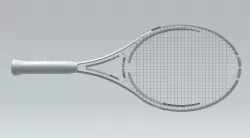Tennis Racquet Architectural Space 3D model
