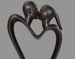 The Kiss Wood Version 3D model