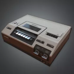 VCR VHS Player 01 Retro 80s  Low-poly  3D model