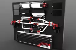 Wall Mounted Water Cooled PC Concept