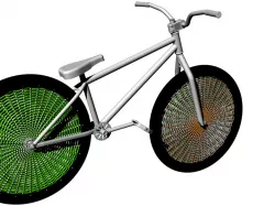 Woven bicycle tyre