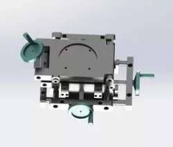 Xyz and angle oof four-axis adjustment platform 3D model