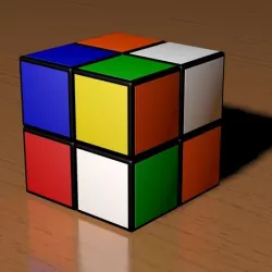 2x2 Scrambled Rubik's Cube