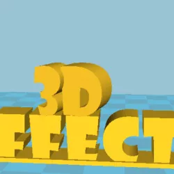 3D EFFECTS KEY CHAIN