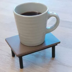 3D-printable coffee table (coaster)