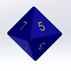 8-sided die