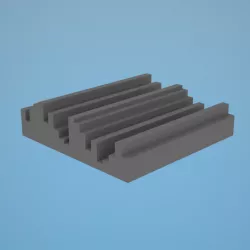 Acoustic diffuser panel