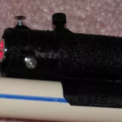 Adjustable blowgun lasersight mount