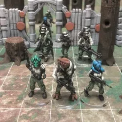 Alien Rebel Troopers (28mm/Heroic scale)