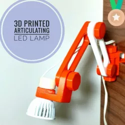 Articulating LED lamp