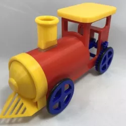 Balloon Powered Single Cylinder Air Engine Toy Train
