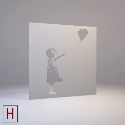 Banksy - stencil - Girl with a balloon