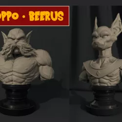 Beerus STL- Toppo STL - Combo Dragon Ball Super 3D Print Model