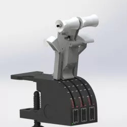 Boeing 737 throttle handles for saitek pro flight
