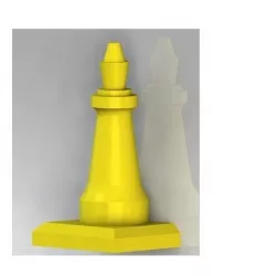 Chess piece with base