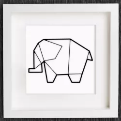 Customizable Origami Elephant No. 2