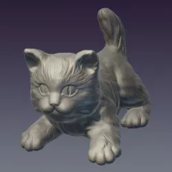 Decorative cat 3D print model