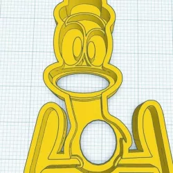 Duck cookie cutter cookie Pocoyo , Elly