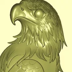 eagle 3d stl relief model