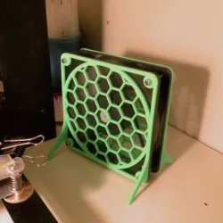 Fan guard with feet for 120mm fan.