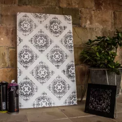 floral wall stencil