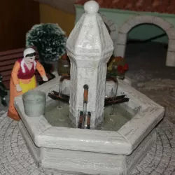 Fountain for Provençal crèche.