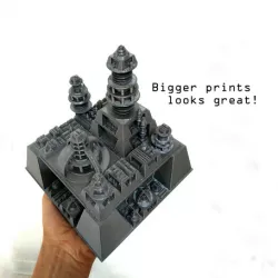 Futuristic city builder generator